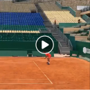Federer on clay court