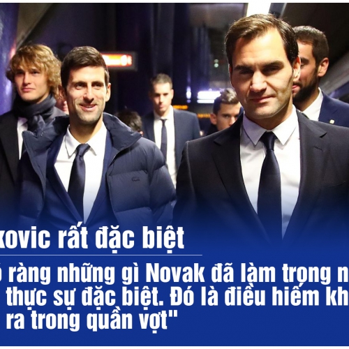 Federer: ‘Djokovic rất đặc biệt’