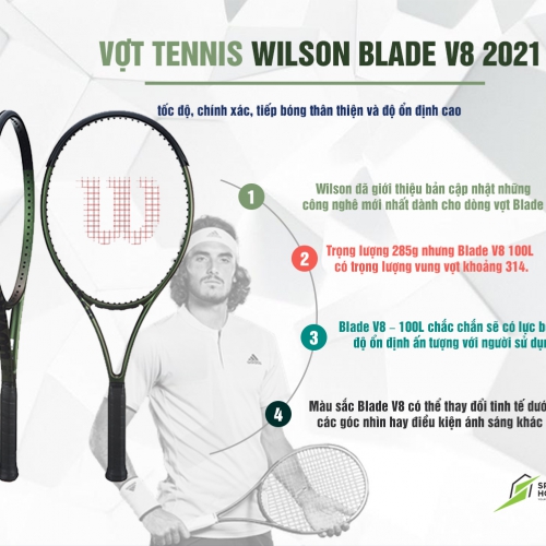 Giới thiệu Vợt Tennis Wilson Blade 100L v8 (285gr)