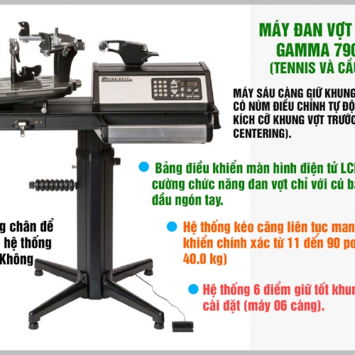 "Khui thùng" máy đan vợt GAMMA 7900 ELS - Sport House Từ Sơn