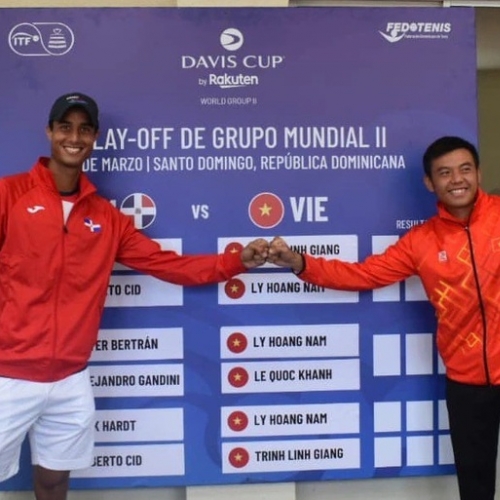 Đội tuyển quần vợt Việt Nam ra quân không thành công ở play-off Davis Cup