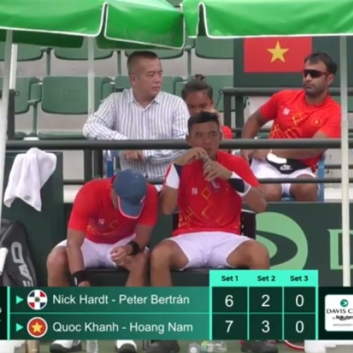 Lý Hoàng Nam thua trận đôi, ĐT Việt Nam thất bại ở vòng playoffs thăng hạng Davis Cup