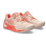 Giày Tennis Asics Nữ Gel Resolution 9 ​​​​Pearl Pink/Sun Coral (1042A208-700)