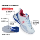 Giày Pickleball Jogarbola Nữ Endura White/Lt.Blue